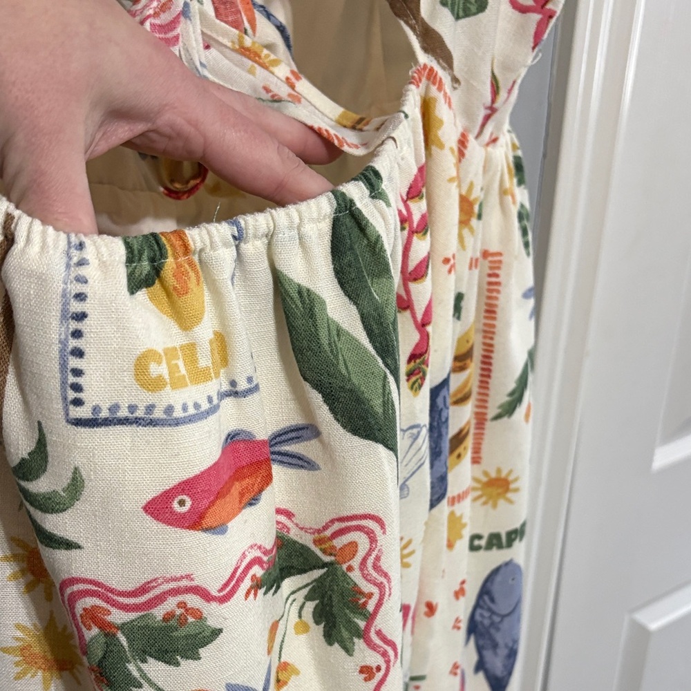 Colorful Printed Women's Plus Dress - Picture 8 of 9
